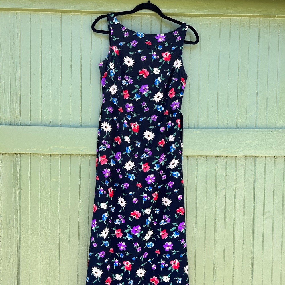 90’s boat neck floral